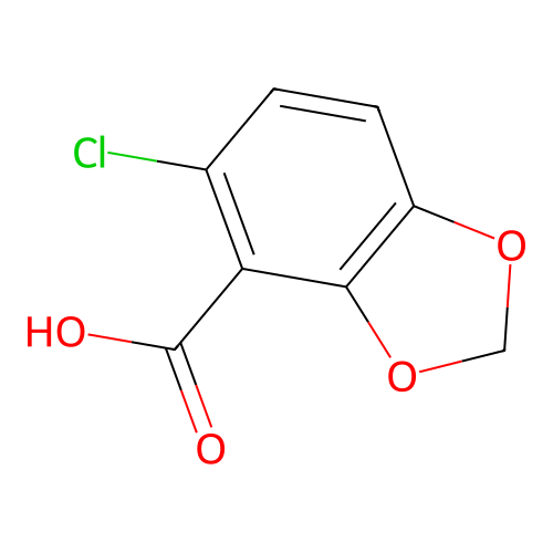 5-Chloro-1,3-benzodioxole-4-carboxylic acid structure