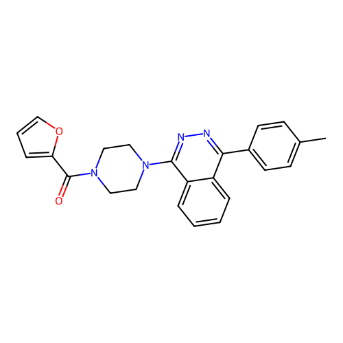 2-Furyl 4-[4-(4-methylphenyl)phthalazinyl]piperazinyl ketone structure