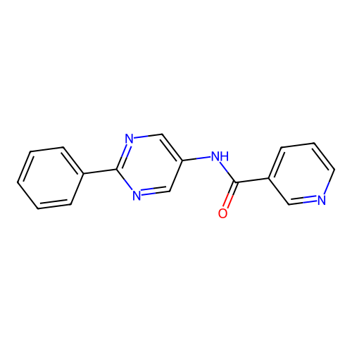 N-(2-phenylpyrimidin-5-yl)pyridine-3-carboxamide structure
