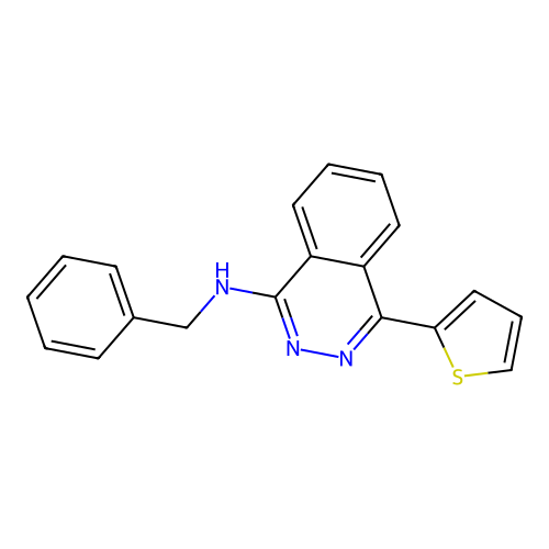 N-benzyl-4-thiophen-2-ylphthalazin-1-amine structure