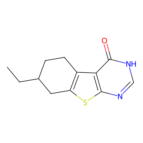 7-ethyl-5,6,7,8-tetrahydro[1]benzothieno[2,3-d]pyrimidin-4(3H)-one structure
