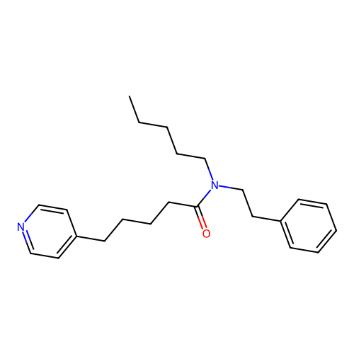 4-Pyridinepentanamide, N-pentyl-N-(2-phenylethyl)- structure