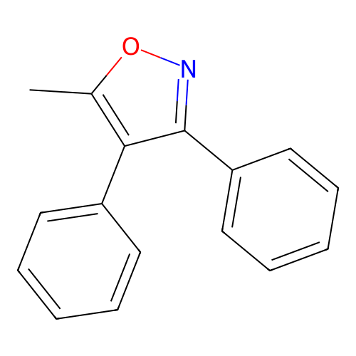 5-Methyl-3,4-diphenyl-isoxazole structure