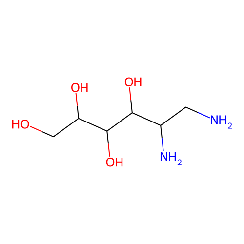 5,6-Diaminohexane-1,2,3,4-tetrol structure