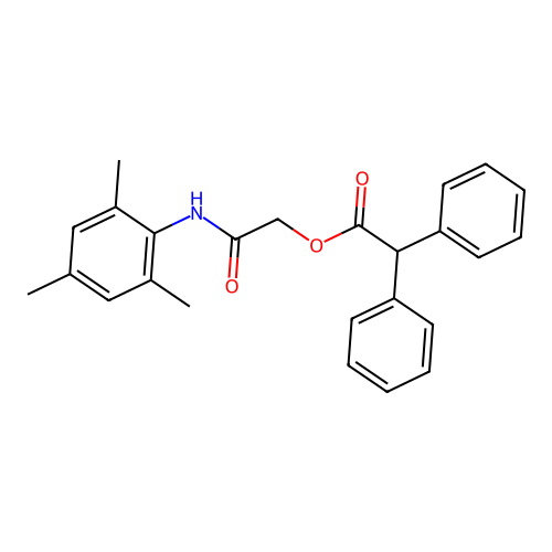 2-(Mesitylamino)-2-oxoethyl 2,2-diphenylacetate structure