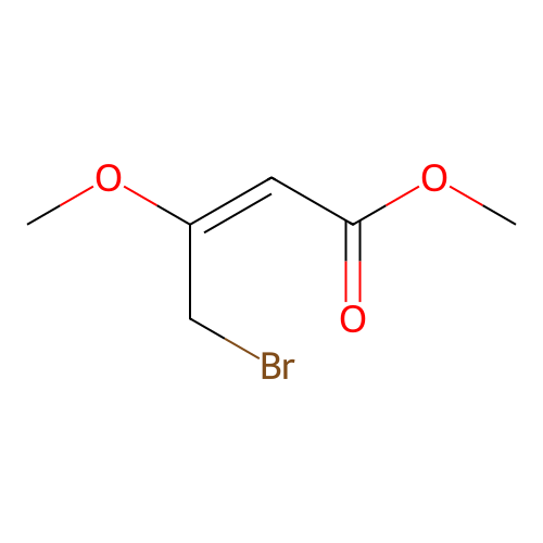 Methyl 4-bromo-3-methoxybut-2-enoate structure
