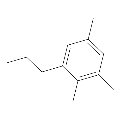 Benzene, 1,2,5-trimethyl-3-propyl structure