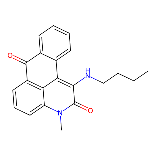 1-Butylamino-3-methyl-3H-naphtho[1,2,3-de]quinoline-2,7-dione structure