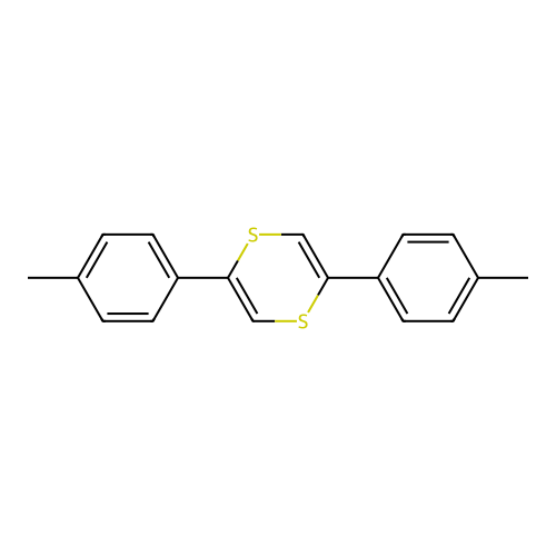 1,4-Dithiin, 2,5-bis(4-methylphenyl)- structure