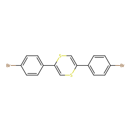 1,4-Dithiin, 2,5-bis(4-bromophenyl)- structure