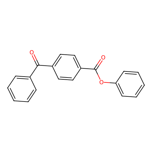 Phenyl 4-benzoylbenzoate structure