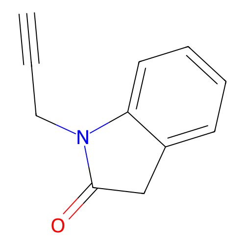 2H-Indol-2-one, 1,3-dihydro-1-(2-propynyl)- structure