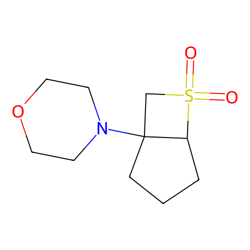 4-(6,6-Dioxido-6-thiabicyclo(3.2.0)hept-1-yl)morpholine structure