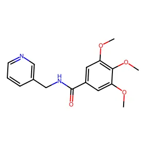 3,4,5-trimethoxy-N-(pyridin-3-ylmethyl)benzamide structure