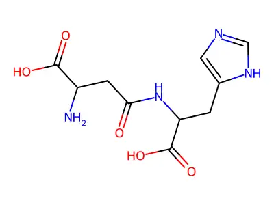 beta-Aspartylhistidine structure