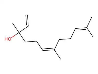 1,6,10-Dodecatrien-3-ol, 3,7,11-trimethyl-, [S-(Z)]- structure