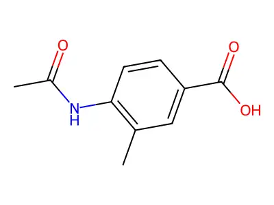 4-(Acetylamino)-3-methylbenzoic acid structure