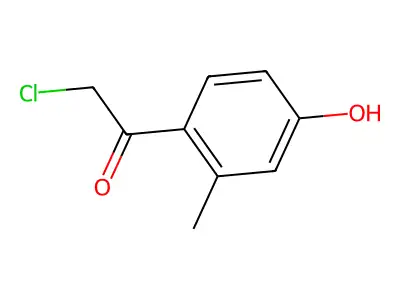 2-Chloro-1-(4-hydroxy-2-methylphenyl)ethan-1-one structure