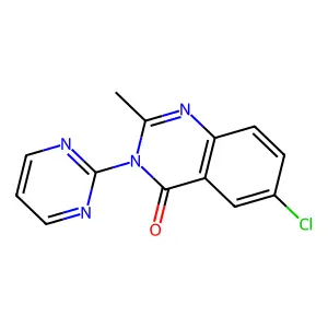 4(3H)-Quinazolinone, 6-chloro-2-methyl-3-(2-pyrimidinyl)- structure