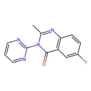 4(3H)-Quinazolinone, 6-iodo-2-methyl-3-(2-pyrimidinyl)- structure