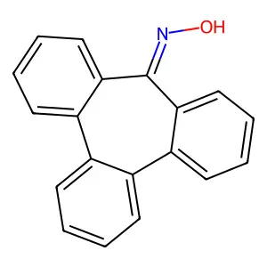 tribenzo[a,c,e]cyclohepten-9-one oxime structure