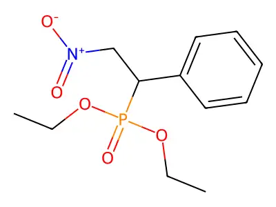 diethyl (2-nitro-1-phenylethyl)phosphonate structure