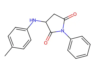 3-(4-Methylanilino)-1-phenylpyrrolidine-2,5-dione structure