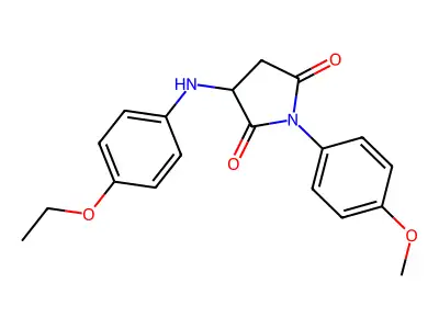 3-[(4-Ethoxyphenyl)amino]-1-(4-methoxyphenyl)pyrrolidine-2,5-dione structure