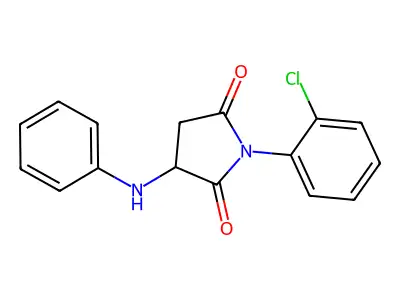 3-Anilino-1-(2-chlorophenyl)pyrrolidine-2,5-dione structure