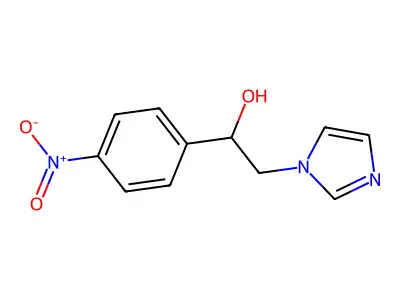 2-(1H-imidazol-1-yl)-1-(4-nitrophenyl)ethan-1-ol structure