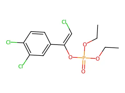[2-Chloro-1-(3,4-dichlorophenyl)ethenyl] diethyl phosphate structure