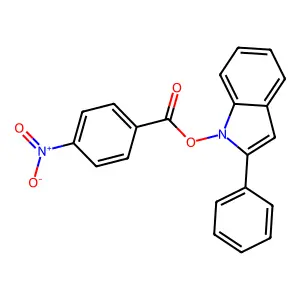 (2-Phenylindol-1-yl) 4-nitrobenzoate structure