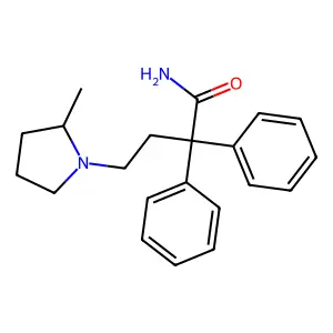 1-Pyrrolidinebutyramide-2-methyl-alpha,alpha-diphenyl structure