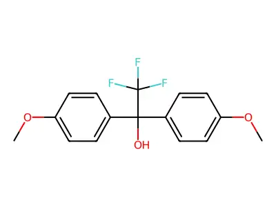 2,2,2-Trifluoro-1,1-bis(4-methoxyphenyl)ethanol structure