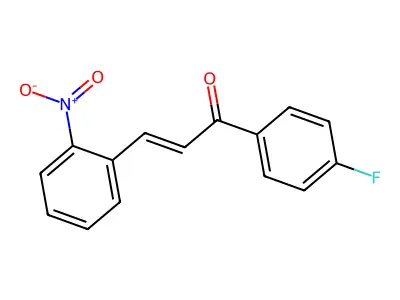 1-(4-Fluorophenyl)-3-(2-nitrophenyl)prop-2-en-1-one structure