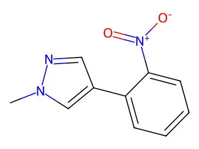 1-Methyl-4-(2-nitrophenyl)-1H-pyrazole structure