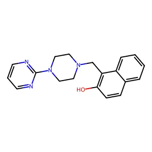 1-{[4-(Pyrimidin-2-yl)piperazin-1-yl]methyl}naphthalen-2-ol structure