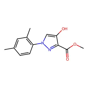 methyl 1-(2,4-dimethylphenyl)-4-hydroxy-1H-pyrazole-3-carboxylate structure