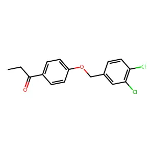 1-{4-[(3,4-Dichlorophenyl)methoxy]phenyl}propan-1-one structure