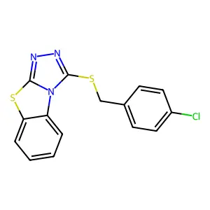3-[(4-Chlorobenzyl)sulfanyl][1,2,4]triazolo[3,4-b][1,3]benzothiazole structure