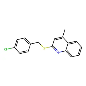 2-[(4-Chlorobenzyl)sulfanyl]-4-methylquinoline structure