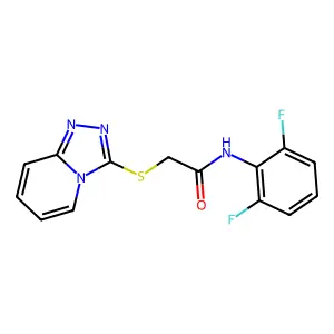 N-(2,6-difluorophenyl)-2-([1,2,4]triazolo[4,3-a]pyridin-3-ylsulfanyl)acetamide structure
