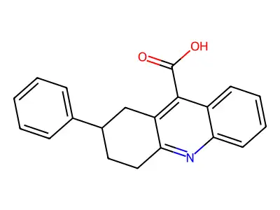 2-Phenyl-1,2,3,4-tetrahydroacridine-9-carboxylic acid structure
