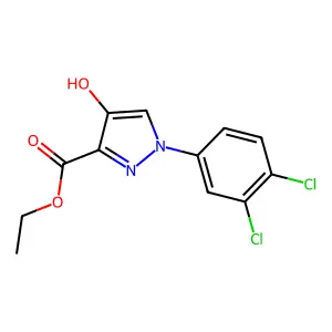 ethyl 1-(3,4-dichlorophenyl)-4-hydroxy-1H-pyrazole-3-carboxylate structure