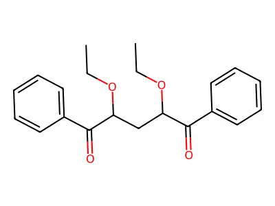 2,4-Diethoxy-1,5-diphenylpentane-1,5-dione structure