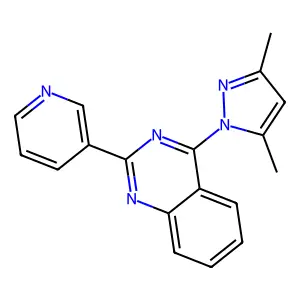 4-(3,5-dimethyl-1H-pyrazol-1-yl)-2-(3-pyridinyl)quinazoline structure