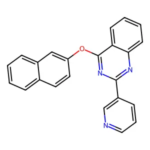 4-(Naphthalen-2-yloxy)-2-(pyridin-3-yl)quinazoline structure