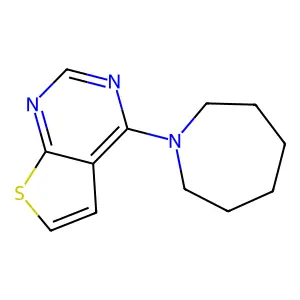 4-(Azepan-1-yl)thieno[2,3-d]pyrimidine structure