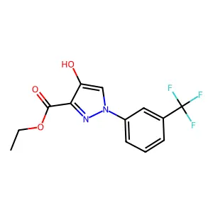 ethyl 4-hydroxy-1-(3-(trifluoromethyl)phenyl)-1H-pyrazole-3-carboxylate structure