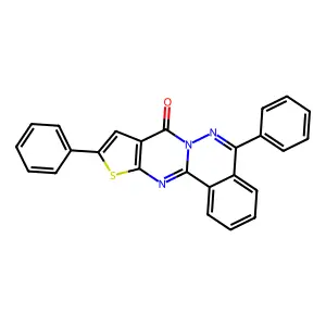 5,10-diphenyl-8H-thieno[2',3':4,5]pyrimido[2,1-a]phthalazin-8-one structure